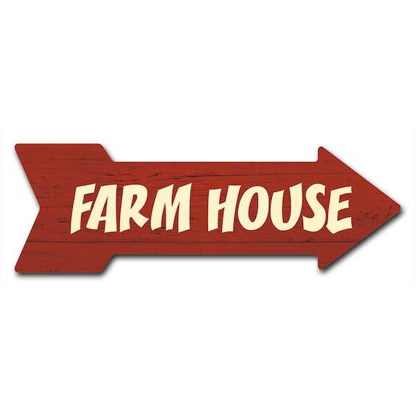 Farm House Arrow Decal Funny Home Decor 24in Wide